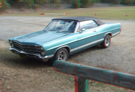 1967 Ford Galaxie 2 Door Convertible Classic Muscle Car 3D Anaglyph